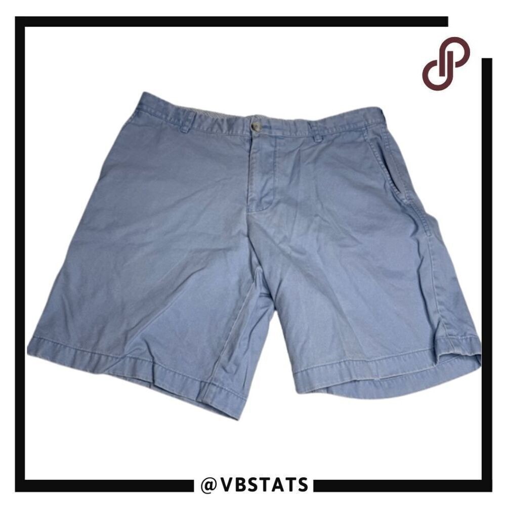 Southern Tide Mens The Skipjack Flat Front Chino Golf Shorts Light Blue Size W35